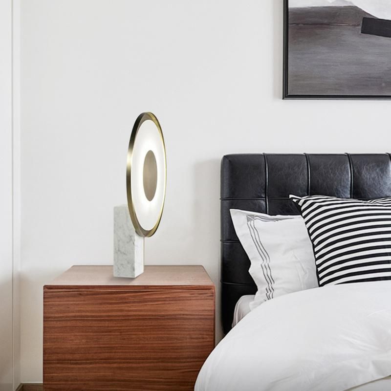 Creative Disc Design Modern Style Table Lamp Reading Light Bedside