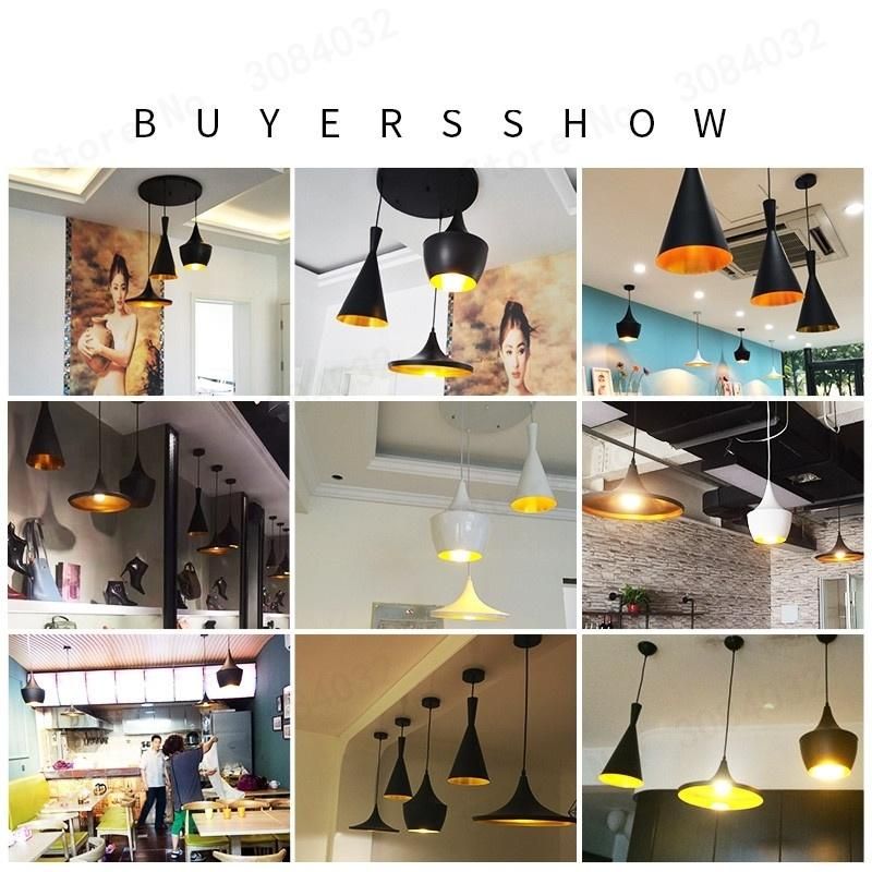 Industrial Pendant Light 3 Pieces/Set Vintage Design Black Metal Loft Lamp Music Nordic Home Pendant Lamp (WH-AP-182)