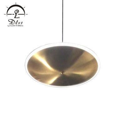 Modern Matt Gold Stainless Steel Acrylic Round Chandelier Lamp