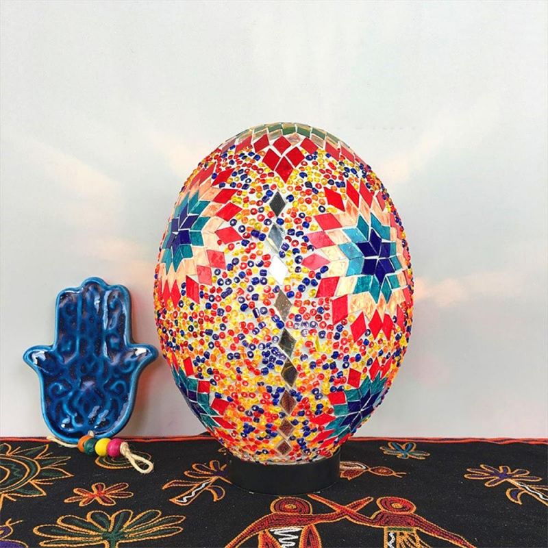 Vintage Lucky Egg Turkish Mosaic LED Children′s Night Table Lamp (WH-VTB-07)