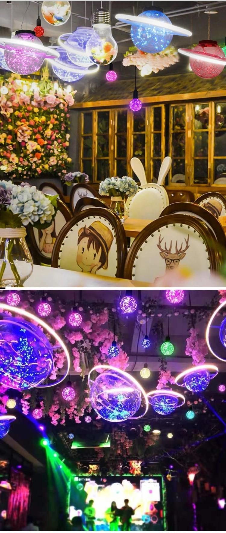Colorful Art Deco Large Custom Spherical Chandelier
