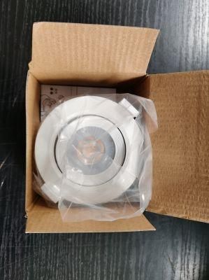 Wide Voltage 100-240V 7W IC Driver Round Rotatable Recessed Indoor Use White PBT LED Down Light Spotlight