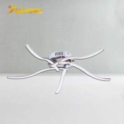 Home Office Decoration Strip Metal LED Creative Adjustable Bright Round Ceiling Mount Lamp