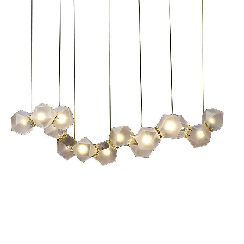 Creative Splicing White Chandelier Restaurant Bedroom Dining Room Pendant Lamp