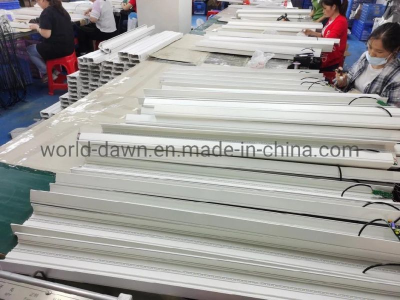 Wholesale Modern Linear Chandelier Lamp 1200mm Indoor Office LED Ceiling Pendant Linear Light with White Black PBT Housing