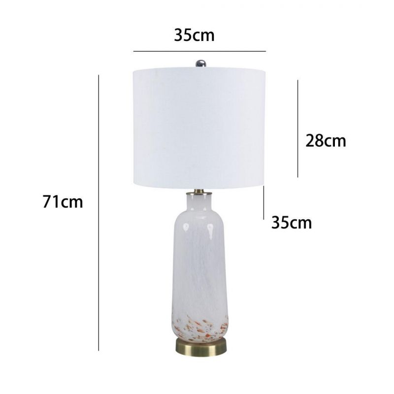 White Ceramic Base Multi-Scene Use Indoor Table Lamp