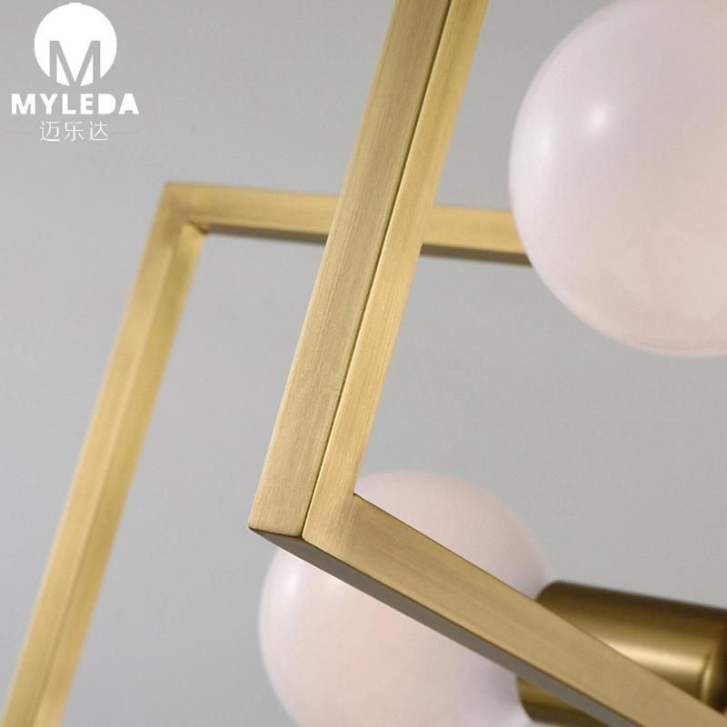 Modern Metal Luxury Glass Hall Restaurant Chandelier Pendant Light