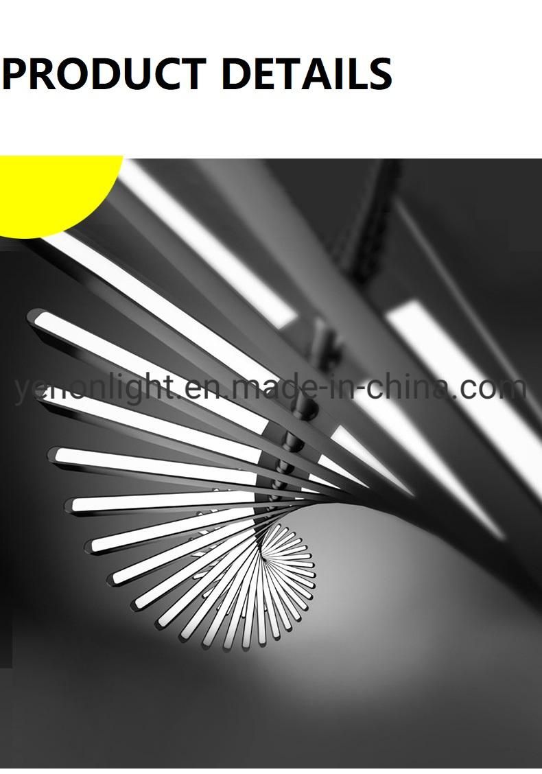 Piano Key Lamp Body Design Fishbone Style LED Iiron Pendant Light