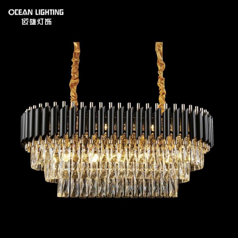 Iron China K9 Crystal 12*E14 Bulb Max 480W Chandelier