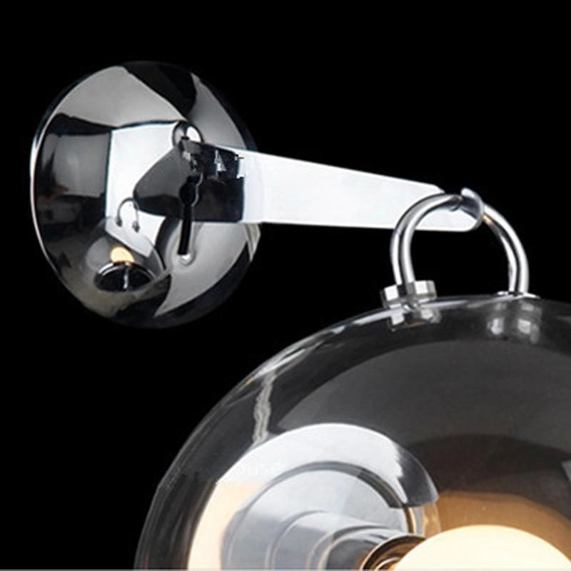 Individual Art Glass Wall Lamp Modern Creative Study Round Ball Bedroom Bedside Light