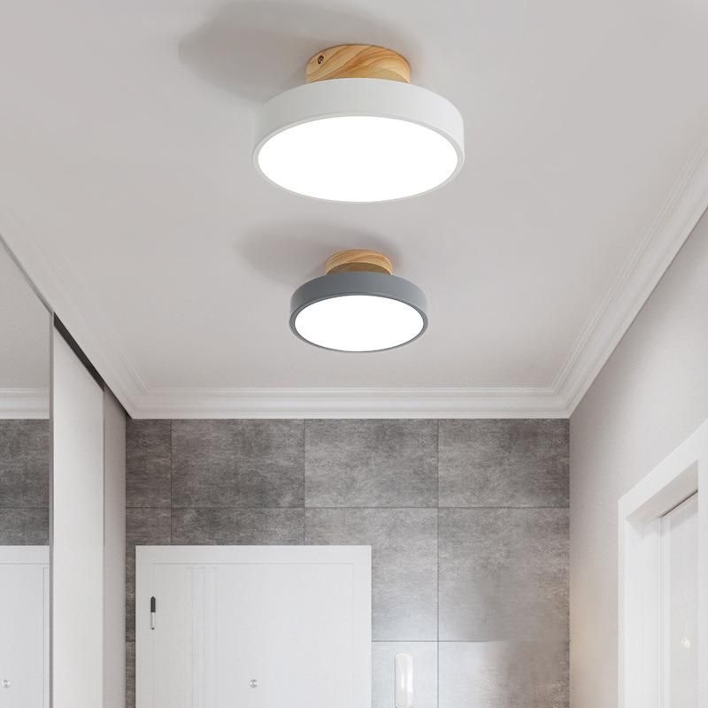 Ceiling Lights Modern LED Nordic Wood Lighting Fixture Indoor LED Panel Ceiling Light (WH-WA-24)