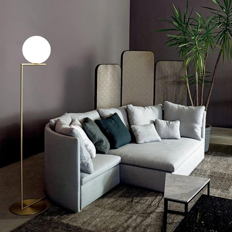 Nordic Floor Lamp American Bedroom Vertical Table Lamp Glass LED Lights