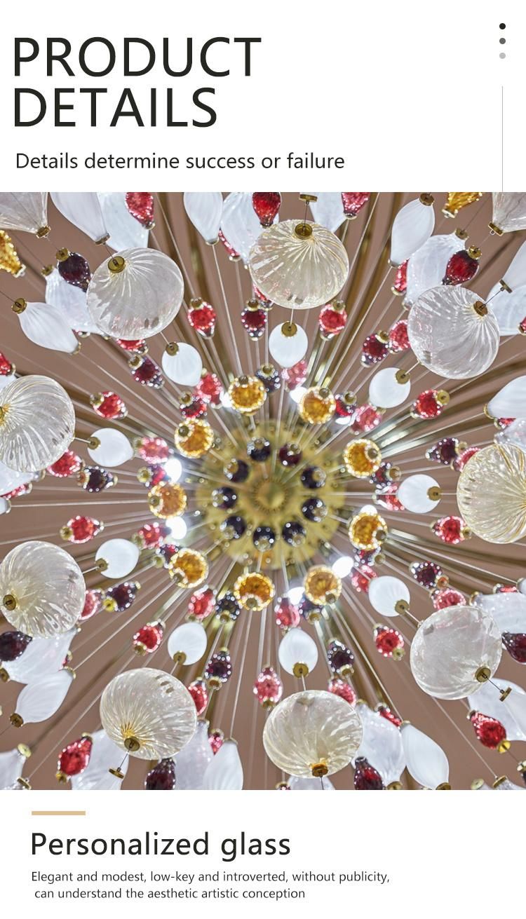 Crystal Flower Light Decorative Show Room Commercial Restaurant Modern Luxury Custom Chandelier