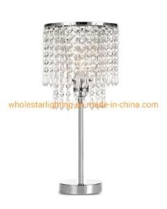 Modern Table Lamp with Crystal Shade (WHT-308)