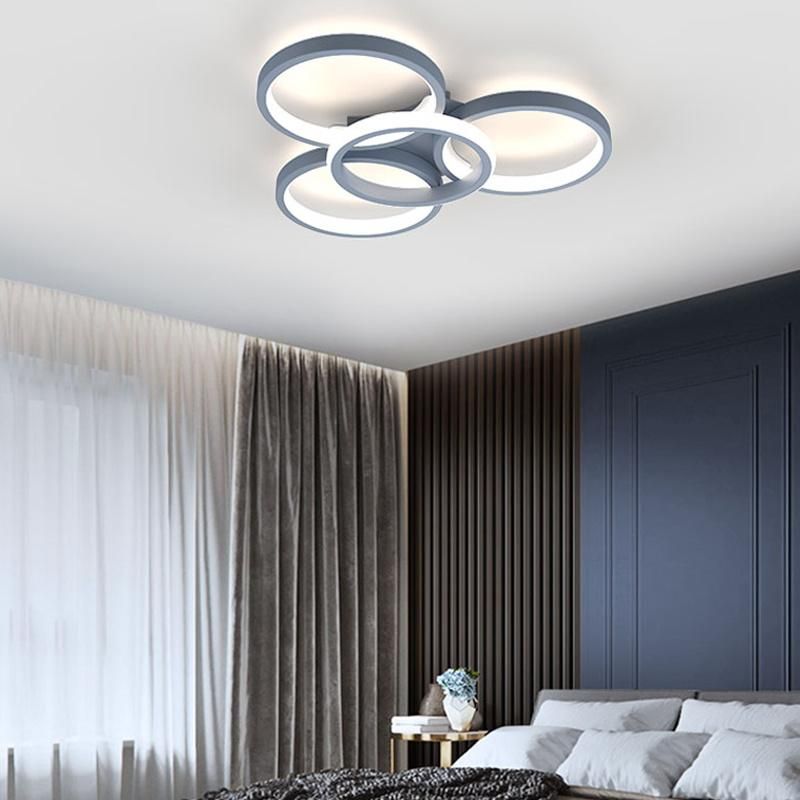 Nordic Circle Ceiling Light Luxury Simple Bedroom Lamp Modern Livingroom Light