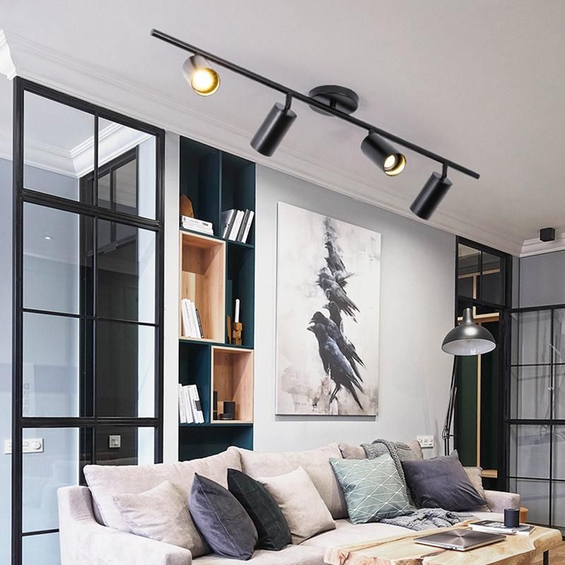 Nordic Living Room Dining Room Brass Color Pendant Lamp Creative LED Spotlight