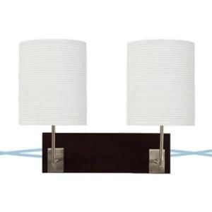 cUL/UL/SAA Double Wall Lamp with 2 Outlets on Base