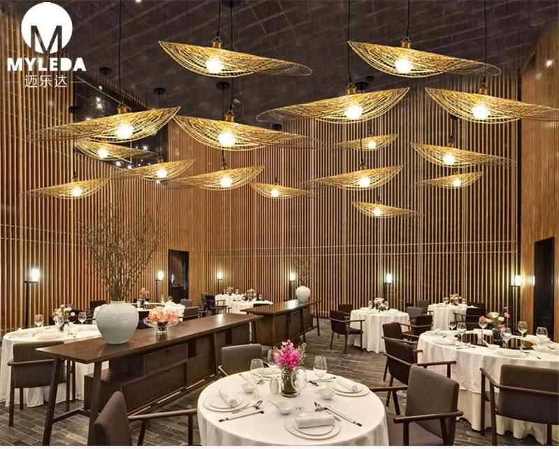 Chinese Style Shade Restaurant Stair Bamboo Pendant Light