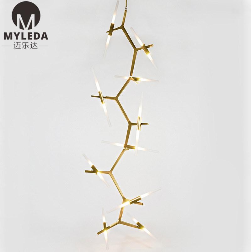 Villa Project Decoration Stainless Steel Ceiling LED Chandelier Light