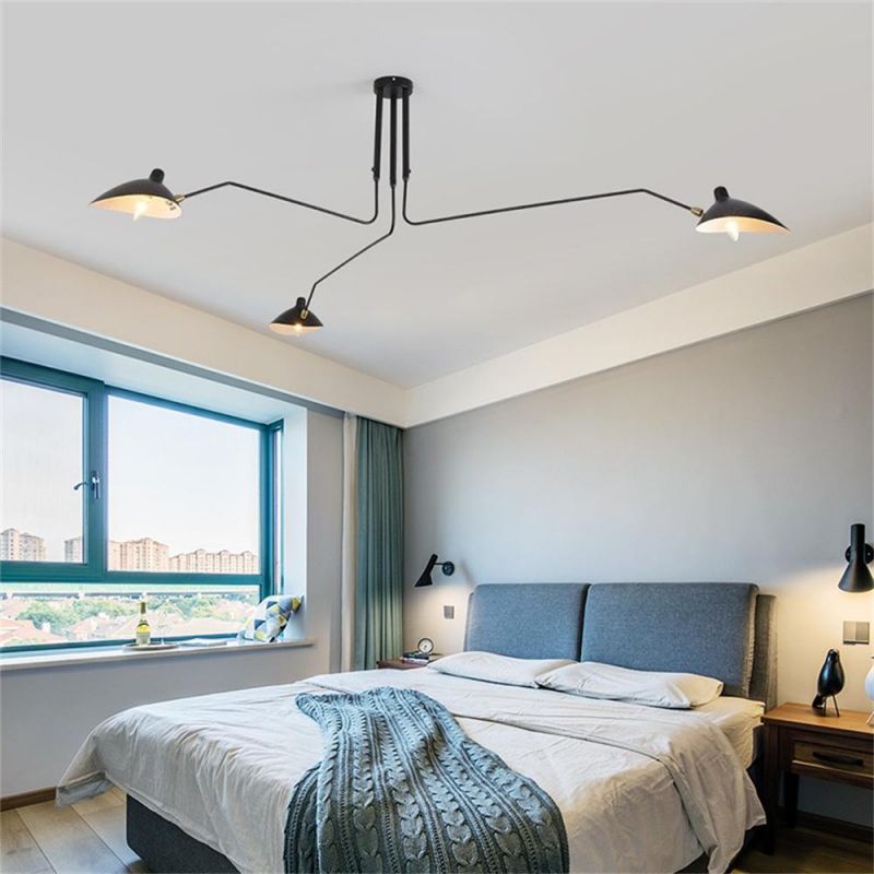 Nordic Spider Chandeliers Modern LED Iron Ceiling Chandelier for Living Room Bedroom Study Home Decor Industrial Light Fixtures