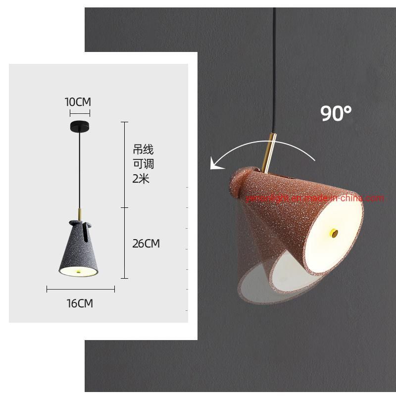 Nordic Decorative Hanging Lamp Terrazzo Chandelier