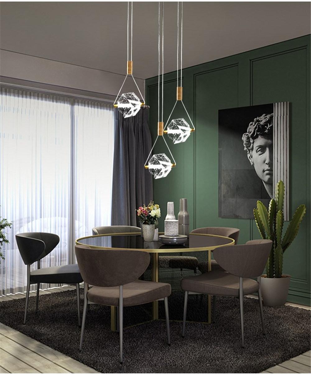 Modern Crystal LED Stairs Small Hanglamp Pendant Lights for Living Room Home Bendroom Dining Room