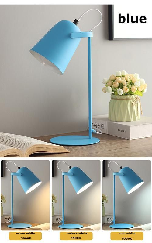 Bedside Table Lamp Reading Light for Boy and Girl Bedroom Decoration