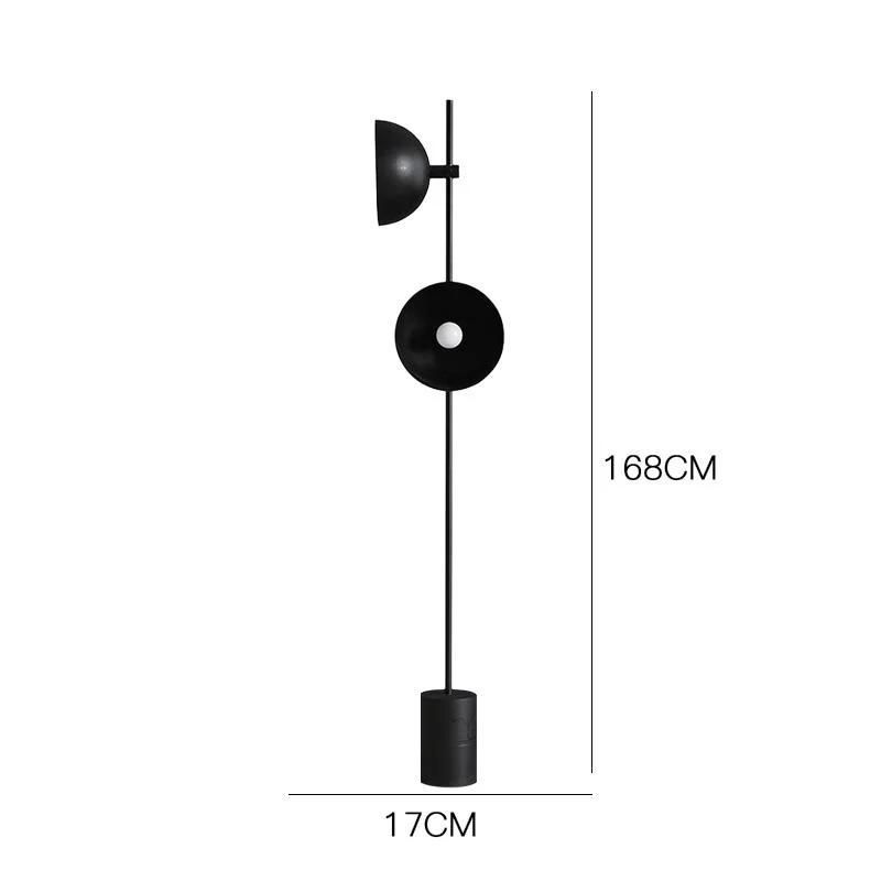 Black Wrought Iron LED Lights Living Room Vertical Floor Lamp Art Bedside Lamp (WH-MFL-39)