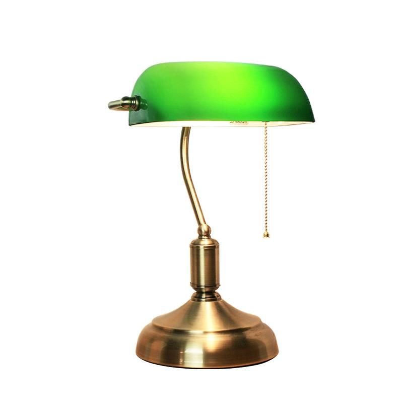 Retro Style Classical Green Lampshade Table Lamp Office Lamp Desk Lamp