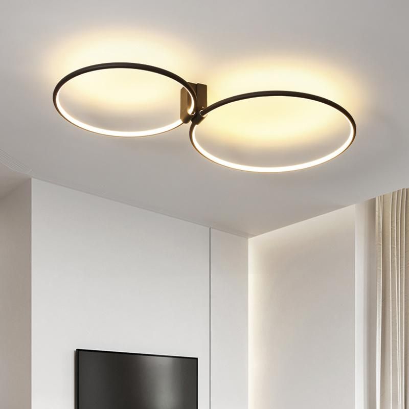 Polycyclic Design Circle Chandelier Pendant Lamp Ceiling Lamp Living Room Lamp