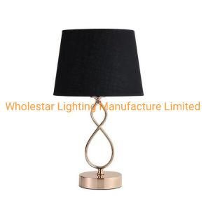 Modern Table Lamp with Fabric Shade -Series (WHT-556)