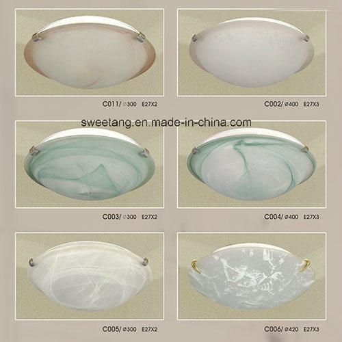 Modern Indoor Decorative Ceiling Lamp Lighting with Glass Shade