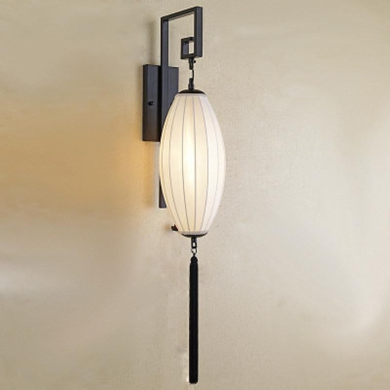 Classical Chinese Style Festive Quaint Rural Wood Red Lantern Wall Lamps (WH-OR-92)