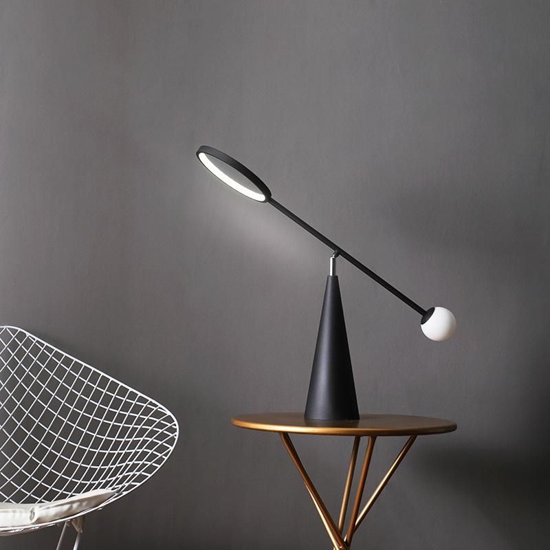 Modern Minimalist Style Table Lamp Living Room Bedroom LED Reading Lamp Hardware Floor Lamp