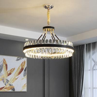 Vintage Style Crystal Chandelier Hotel Exihibition Hall Bedroom Pendant Lamp
