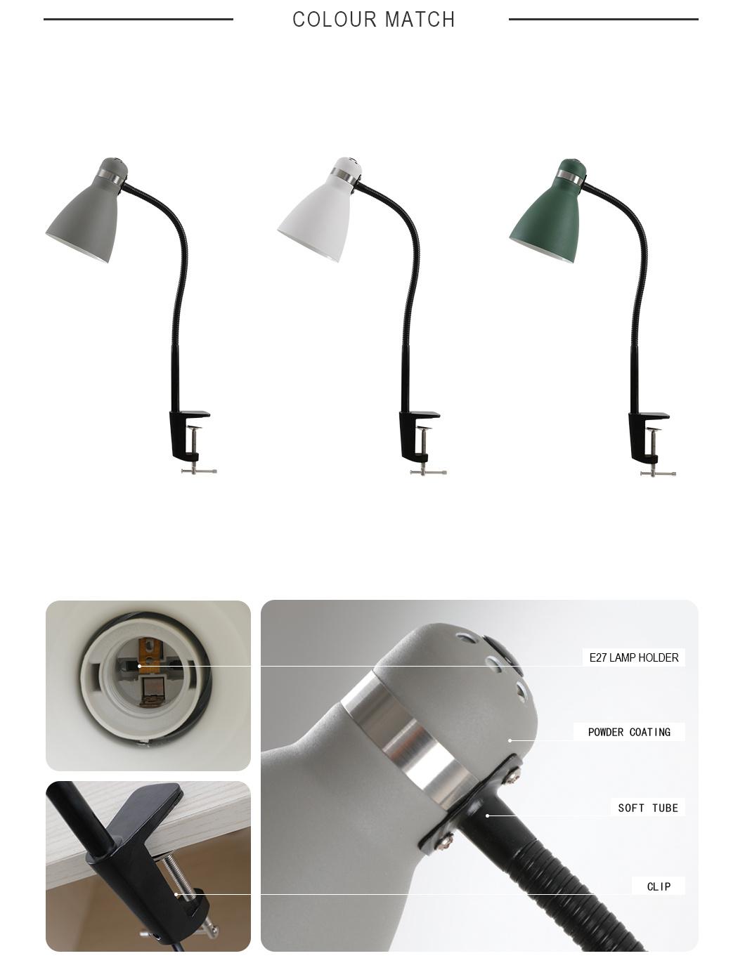 Modern Hotel Decoration Simple Design Metal Beside Bedroom Table Lamp