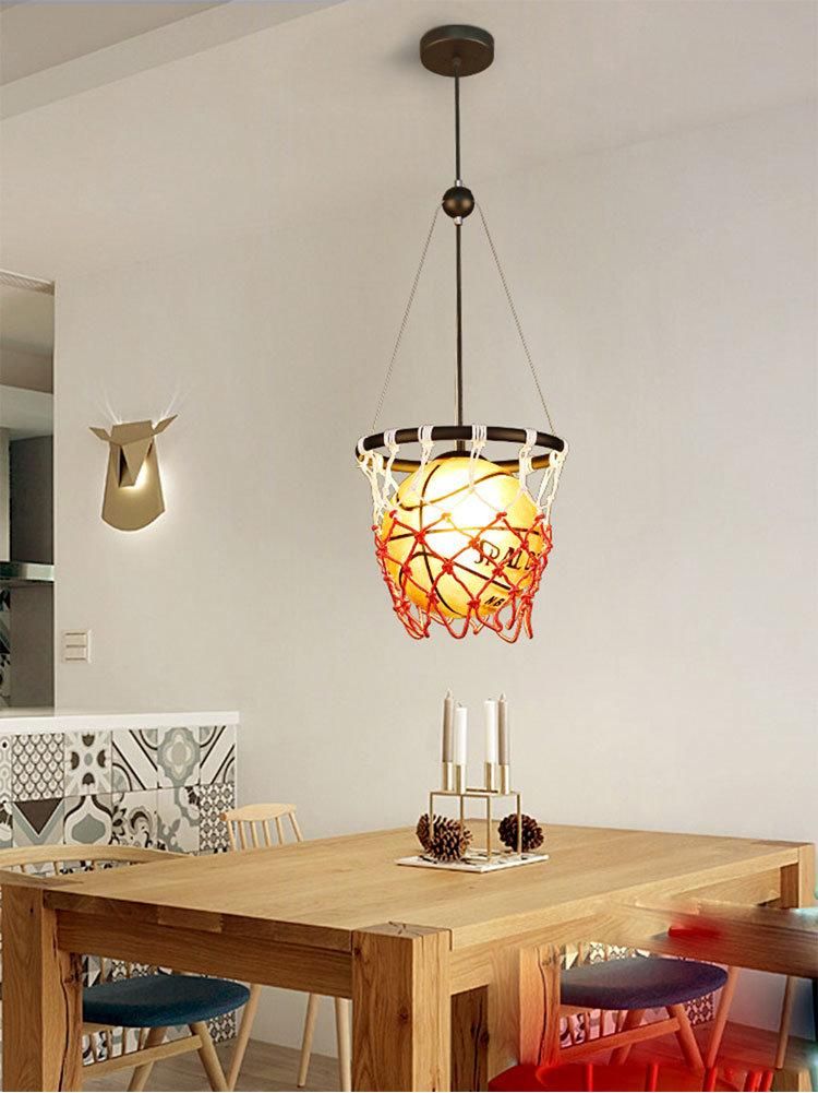 Vintage Pendant Lamp Restaurant Bar Cafe Lamp Creative Children′s Basketball Pendant Light (WH-MA-170)