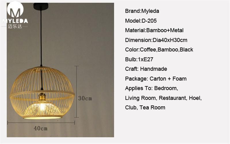 New Creative Shape Bamboo Pendant Lights
