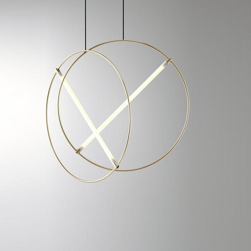 Post-Modern Ring Pendant Light Luxury Creative Living Room Designer Pendant Light Suspension Lamp (WH-AP-130)