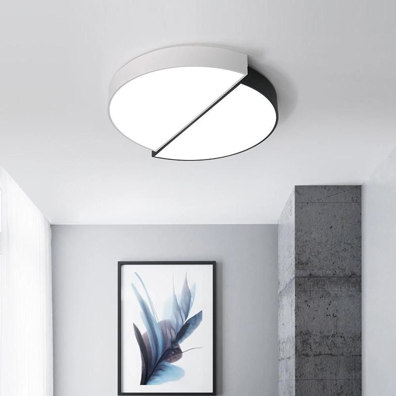 Nordic Round Remote Control Dimmable Slim LED Ceiling Light for Living Room
