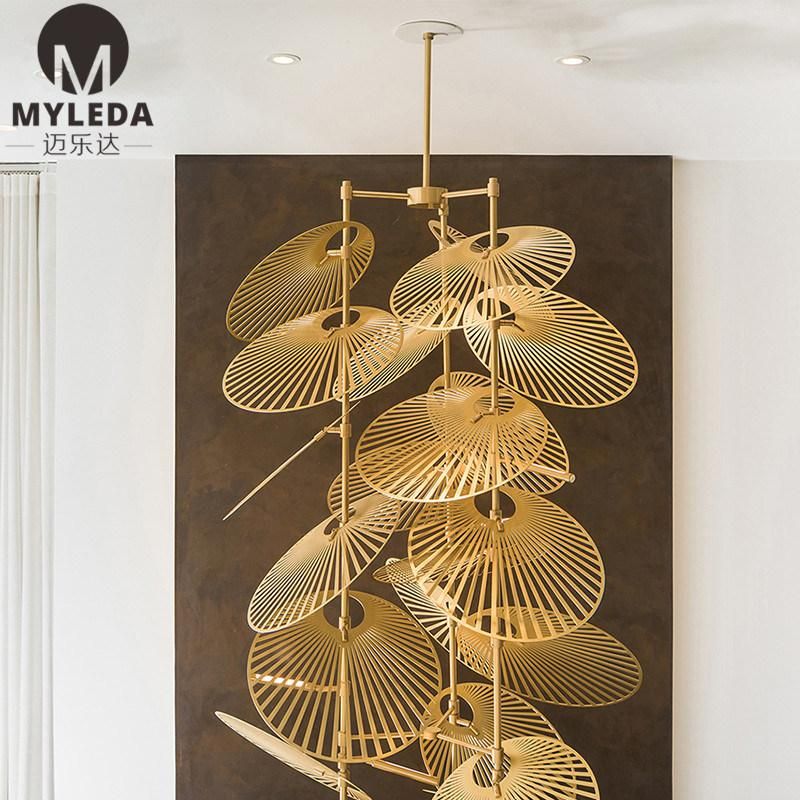 Hotel Hall Club House Villa Stair Large LED Chandelier Pendant Light