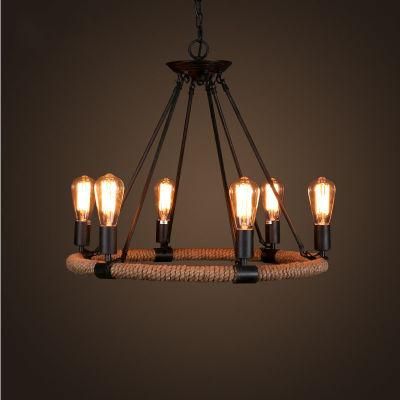 Loft Rattan Pendant Light for Kitchen Bedroom Dining Room Lighting Fixtures (WH-VP-12)