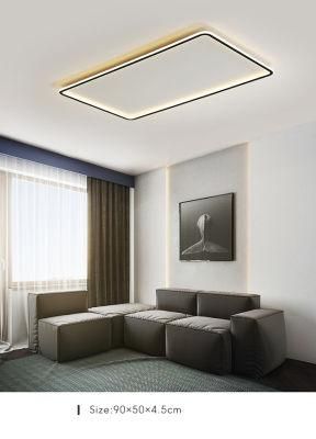 The New Modern Simple Gold Rectangular LED Lamp Modern Light Dresser