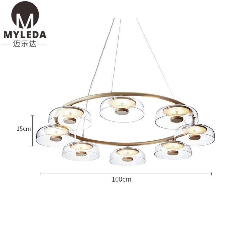 Hotel Simple Modern Glass Pendant Light