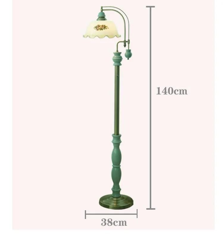 Floor Lamp, Living Room, Bedroom, French Style, American Garden, Rural, Retro, Nostalgic, Nostalgic, Red, Nordic Desk Lamp