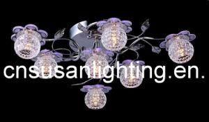 Modern LED Crystal Ceiling Light (MX8217/6+1)