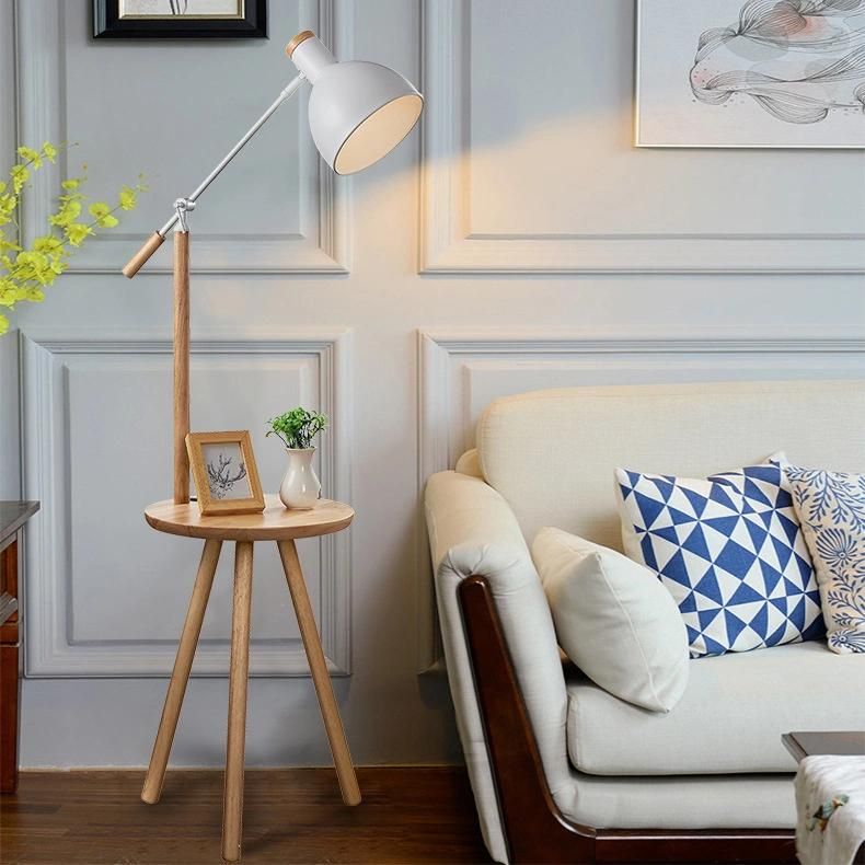 Nordic Floor Lamp Light Switch Modern White Standing Light Living Room Floor Lamp (WH-WFL-12)