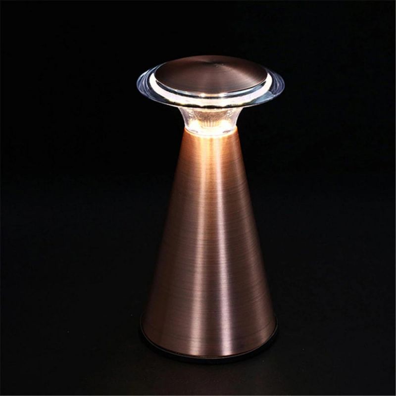 Touch Switch Battery Table Lamp Bar KTV Modern Cordless Chargeable Portable LED Night Light Bedroom Bedside Decor LED Desk Lamp