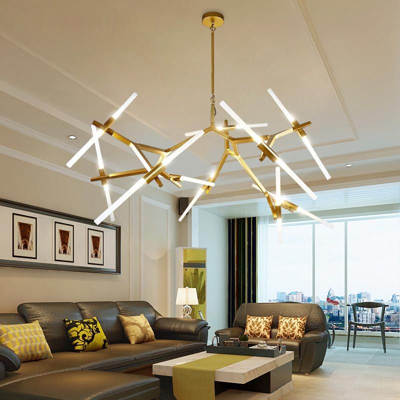 Industrial Style Retro Creative Living Room Firefly Bough Tree Chandelier