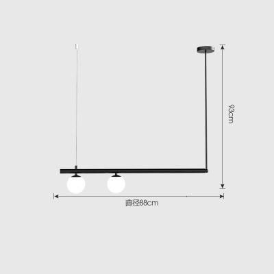 Modern Minimalist Long Pendant Lamp LED Restaurant Bar Kitchen Coffee Shop Light Nordic Lamp (WH-AP-255)